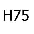 H75cm