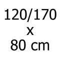 120/170 x 80 cm