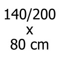 140/200 x 80 cm