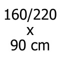 160/220 x 90 cm