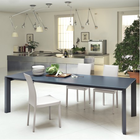 Ausziehbarer Tisch mit Gestell aus furniertem Holz - Apollo LG ALL 160 x 90