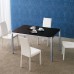 Ausziehbarer Tisch mit Glasplatte - Corner