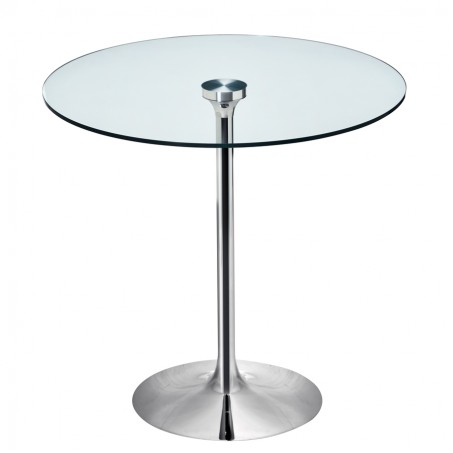 Tulip Tisch mit runder Glasplatte - Infinity
