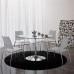 Tulip Tisch mit runder Glasplatte - Infinity