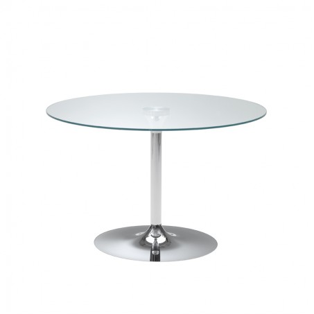 Runder Tulip Tisch mit Glas oder Holzplatte - Infinity