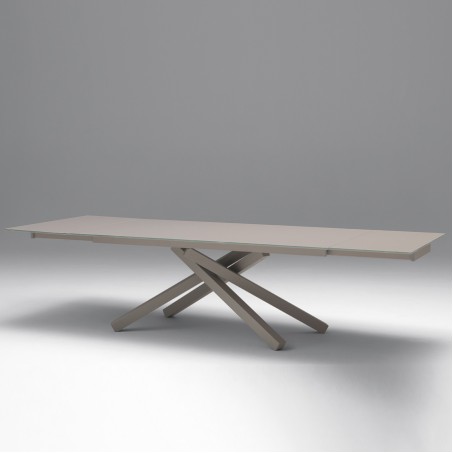 Ausziehbarer Glastisch - Pechino ALL 160 x 90