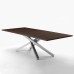 Designertisch furniert in Durmast braun - Pechino LG