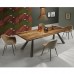 Designertisch aus Holz und Stahl - Zeus MT LG