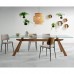 Tisch aus Holz und Glas von Midj - Zeus LG CR