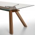 Tisch aus Holz und Glas von Midj - Zeus LG CR