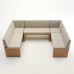 Eckbank Stoff oder Kunstleder - Roma bank 080