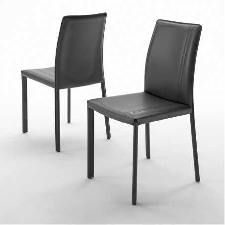 Designerstuhl aus Leder - Ego CU