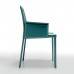 Designerstuhl von Midj mit Lederbezug - Nuvola PBLR CU