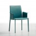 Designerstuhl von Midj mit Lederbezug - Nuvola PBLR CU